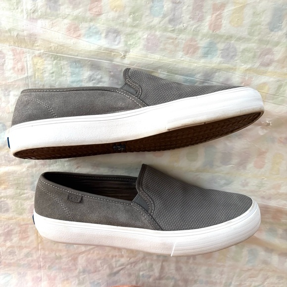 Keds sneakers double decker Gray Slip-On Shoes SZ 9 Worn 1X Indoors - Picture 4 of 14
